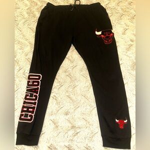 Black Chicago Bulls Sweatpants
